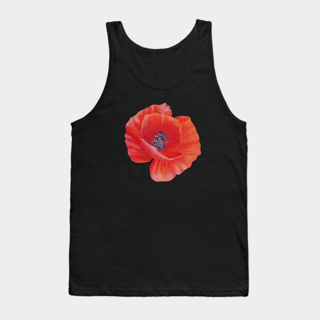 Poppy flower painting (no background) Tank Top by EmilyBickell